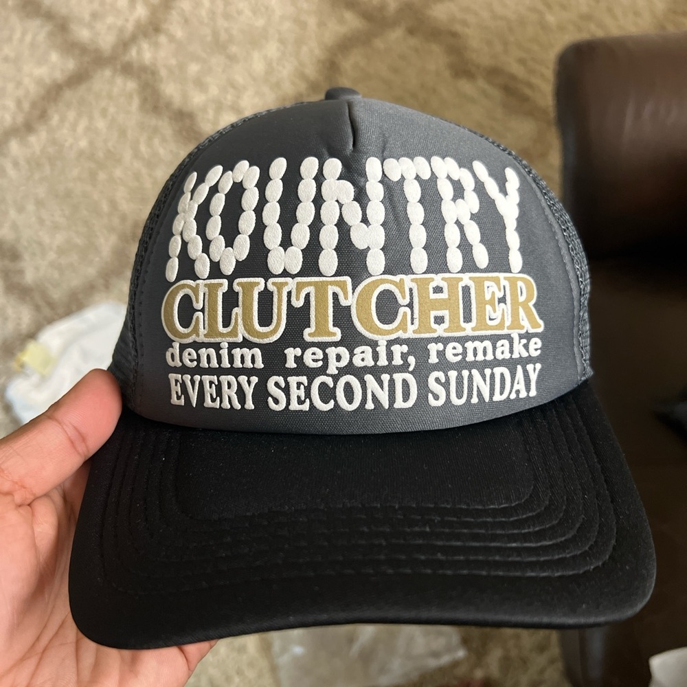 Kapital Gray and Black Kountry Clutcher Hat